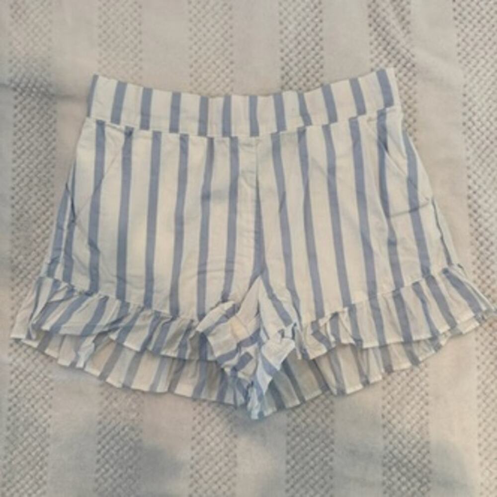 new janie and jack stripe cotton shorts size 8
